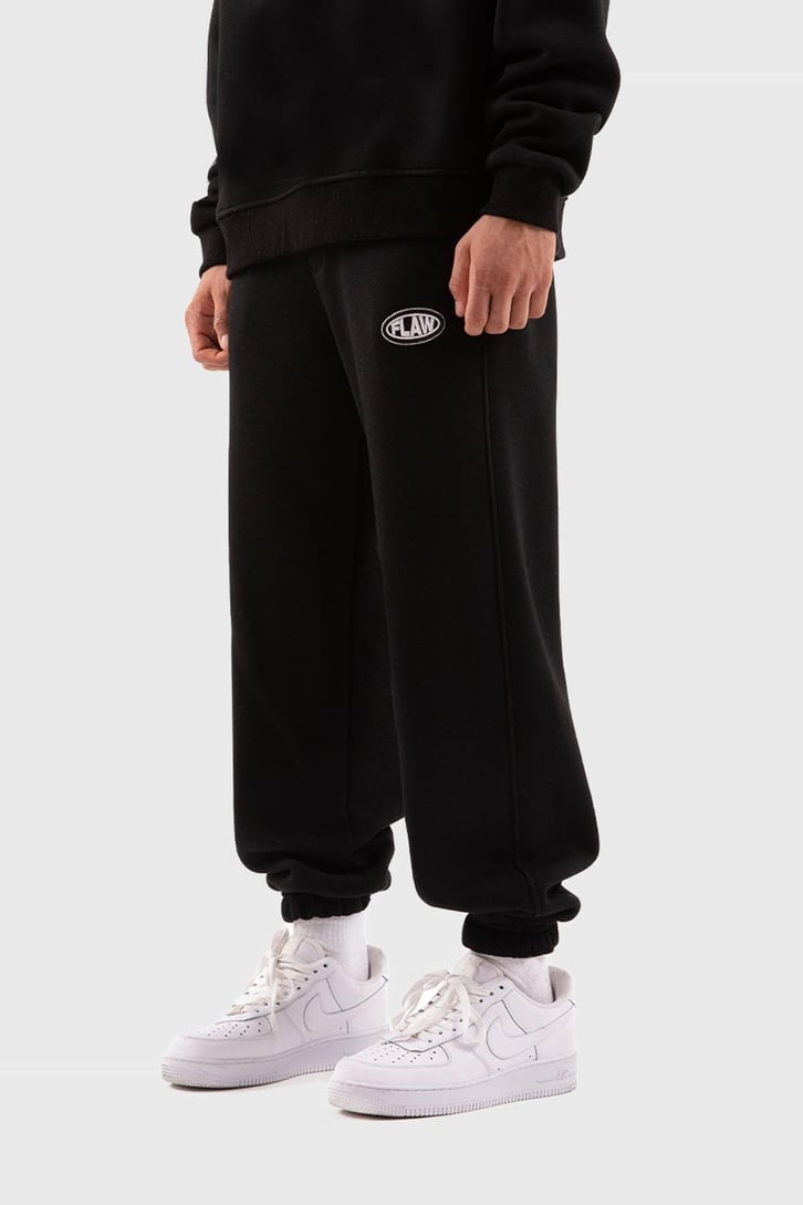 Flaw Atelier Relax Fit Basic Siyah Jogger Eşofman Altı