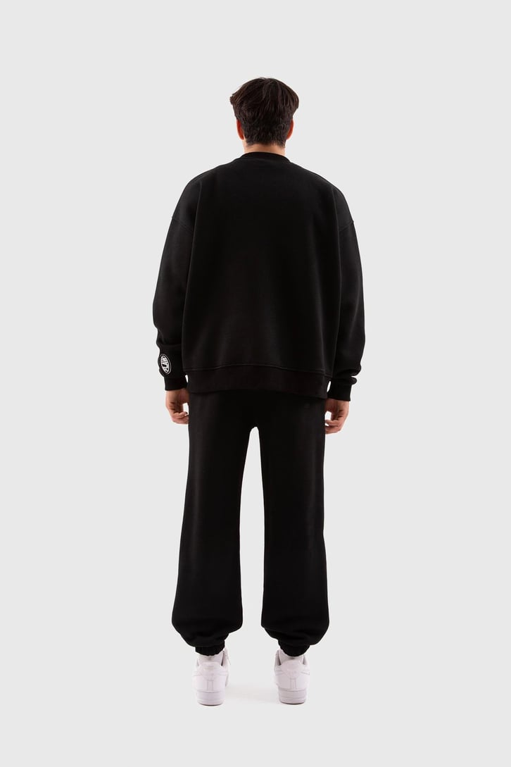 Flaw Atelier Relax Fit Basic Siyah Jogger Eşofman Altı