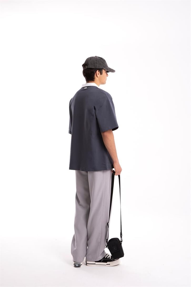 Flaw Atelier Relax Kumaş Gri Pantolon