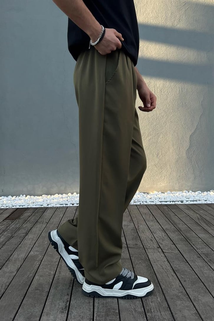 Flaw Atelier Relax Kumaş Haki Pantolon