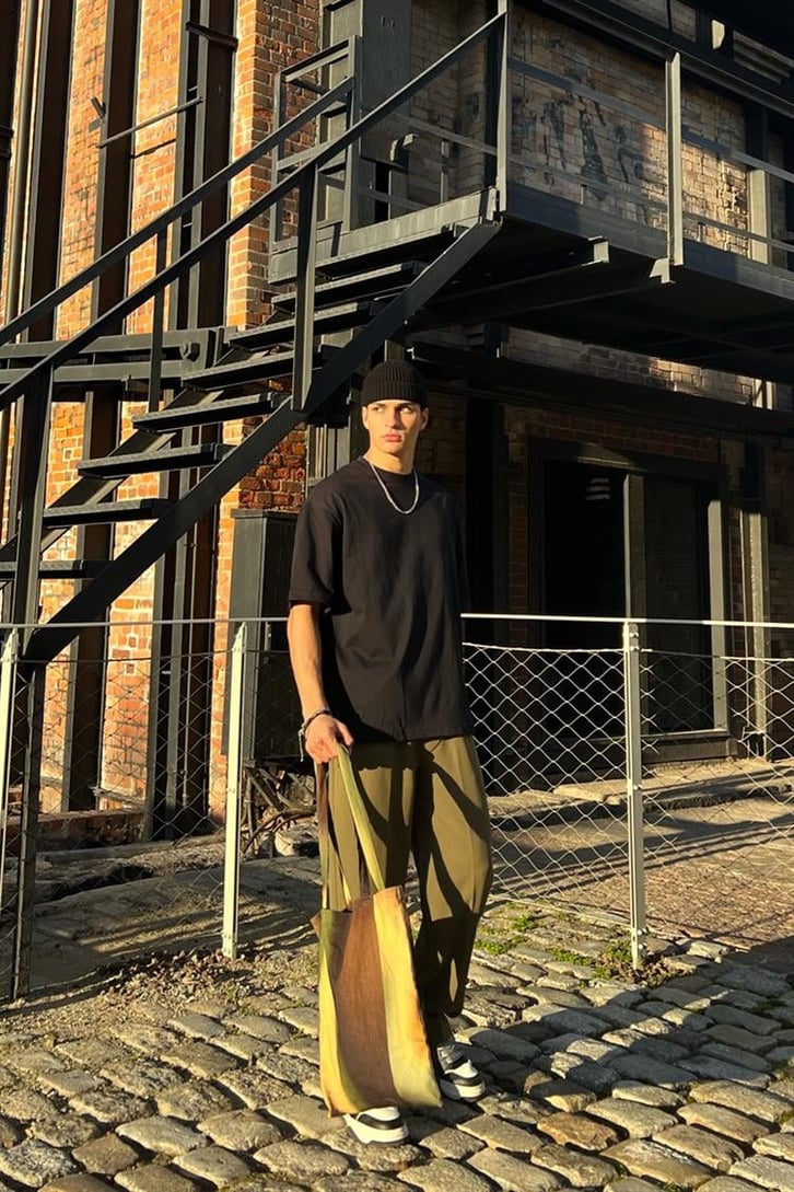 Flaw Atelier Relax Kumaş Haki Pantolon