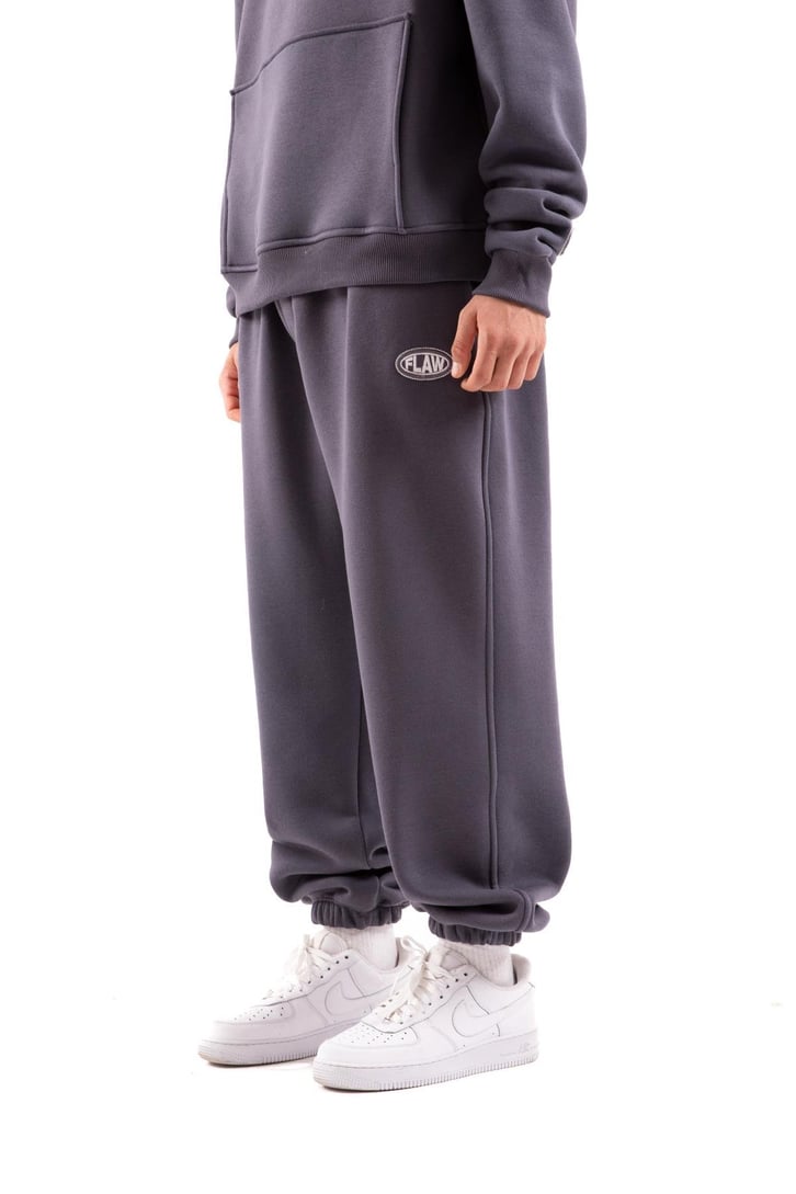 Flaw Atelier Relax Oversize Basic Antrasit Jogger Eşofman