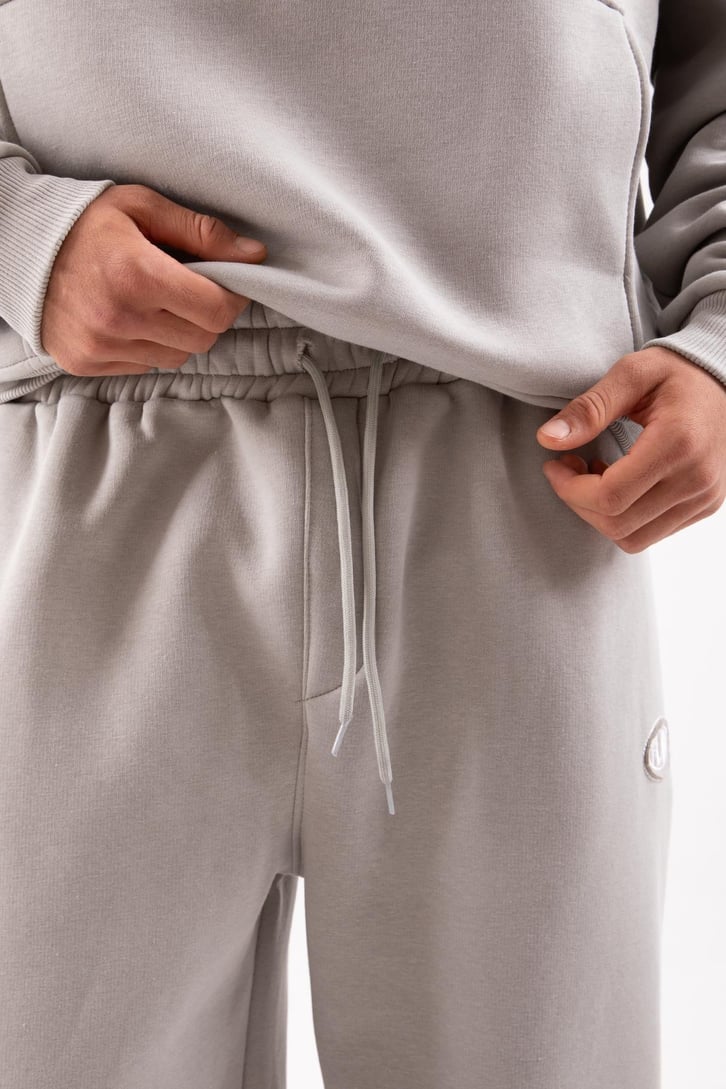 Flaw Atelier Relax Oversize Basic Buz Gri Jogger Eşofman