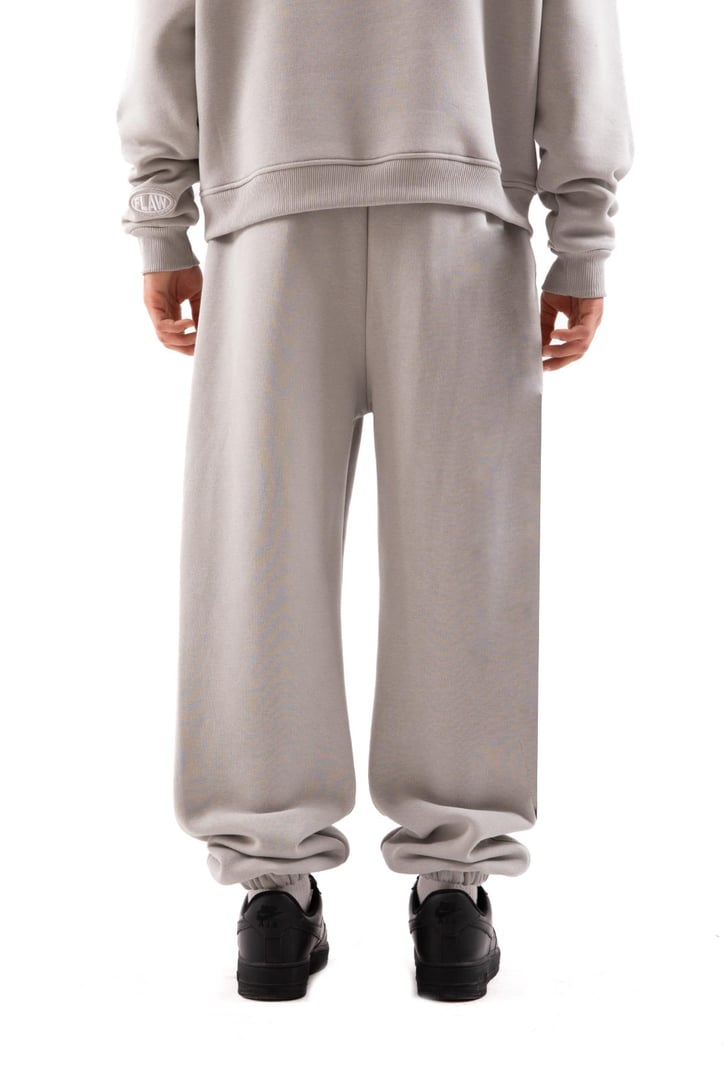 Flaw Atelier Relax Oversize Basic Buz Gri Jogger Eşofman