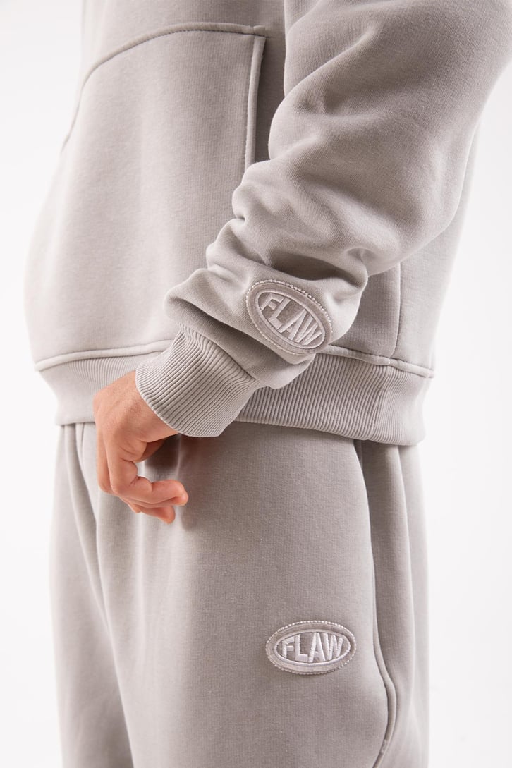 Flaw Atelier Relax Oversize Basic Buz Gri Jogger Eşofman