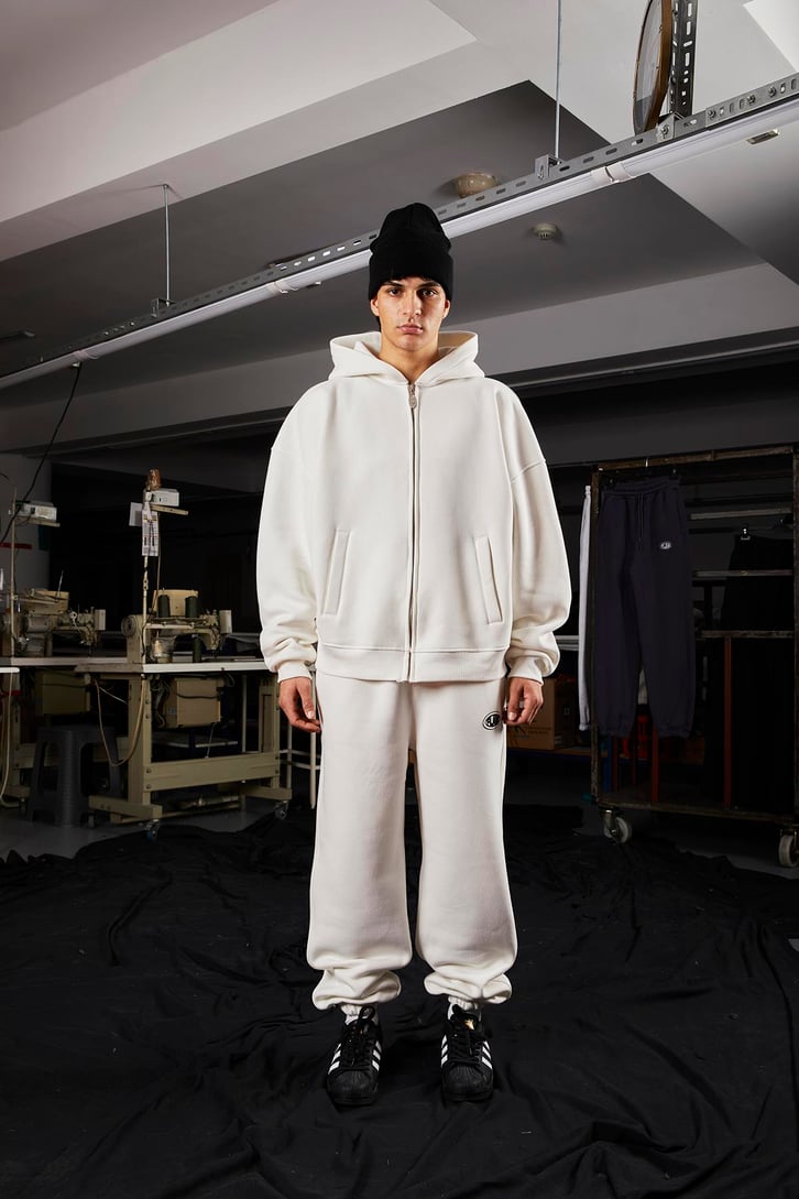 Flaw Atelier Relax Oversize Basic Ekru Eşofman