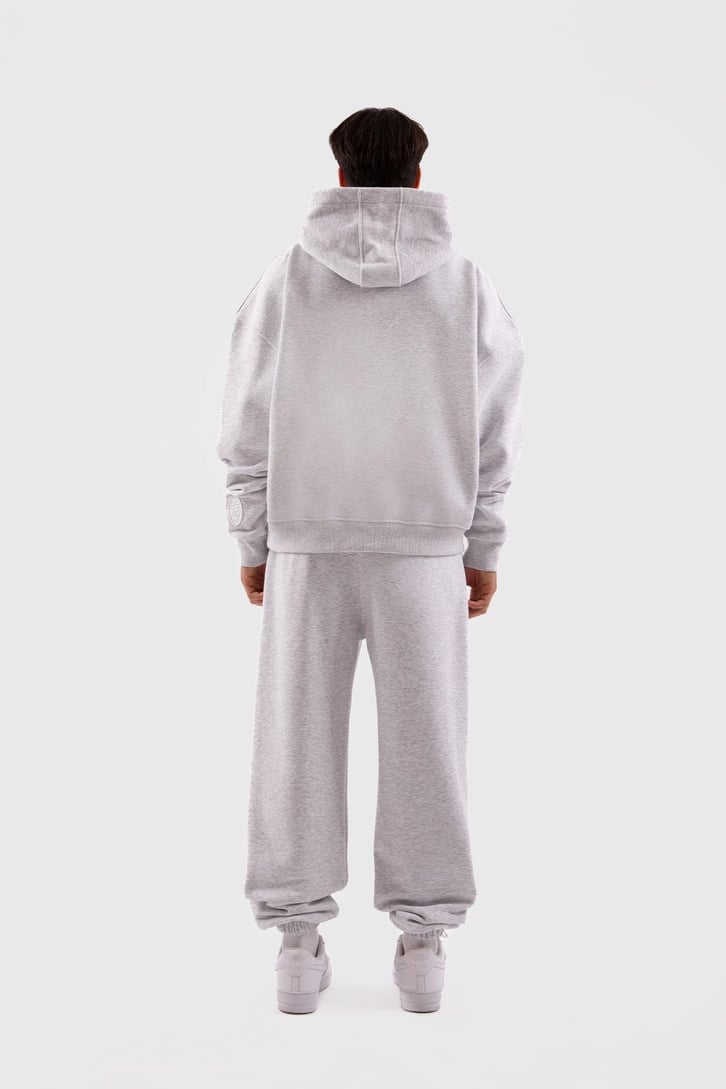 Flaw Atelier Relax Oversize Basic Gri Melanj Jogger Eşofman