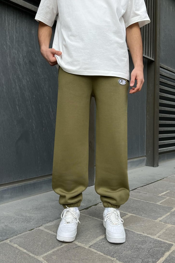 Flaw Atelier Relax Oversize Basic Haki Jogger Eşofman