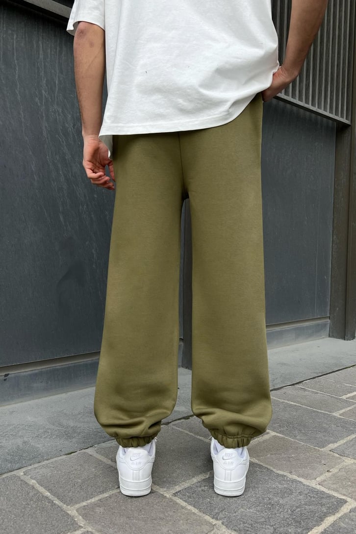 Flaw Atelier Relax Oversize Basic Haki Jogger Eşofman