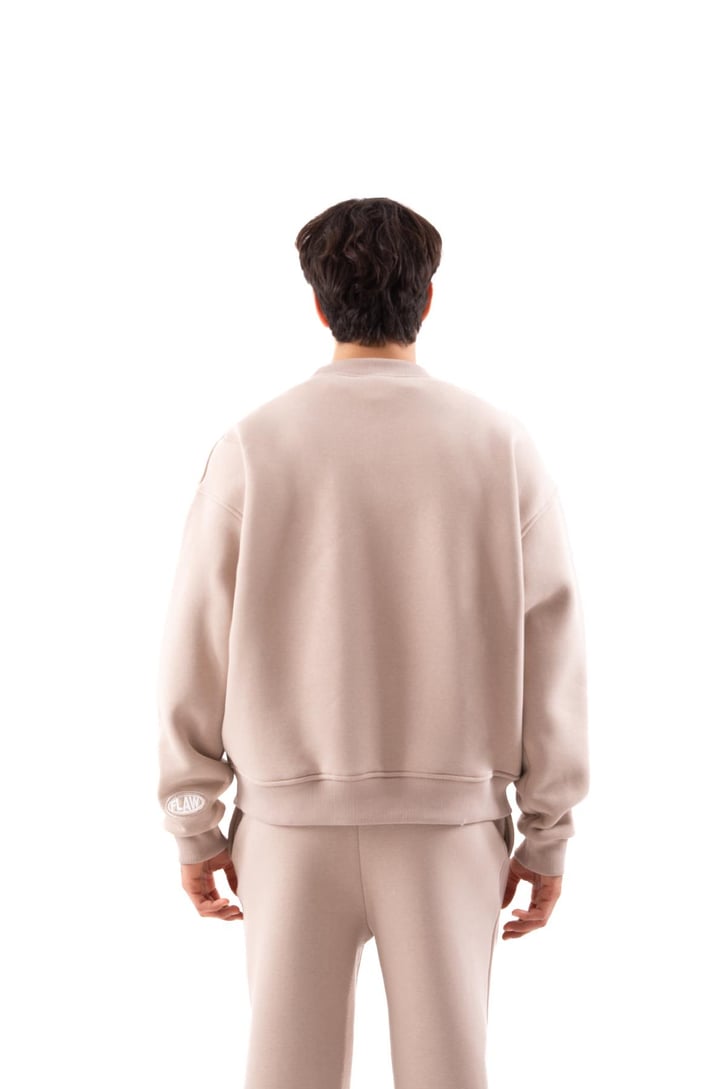 Flaw Atelier Relax Oversize Basic Siyah Sweatshirt