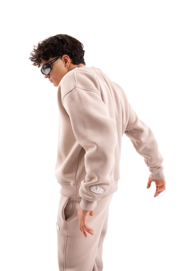 Flaw Atelier Relax Oversize Basic Siyah Sweatshirt