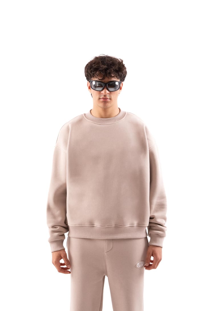 Flaw Atelier Relax Oversize Basic Siyah Sweatshirt