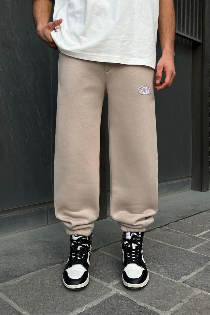 Flaw Atelier Relax Oversize Basic Vizon Jogger Eşofman