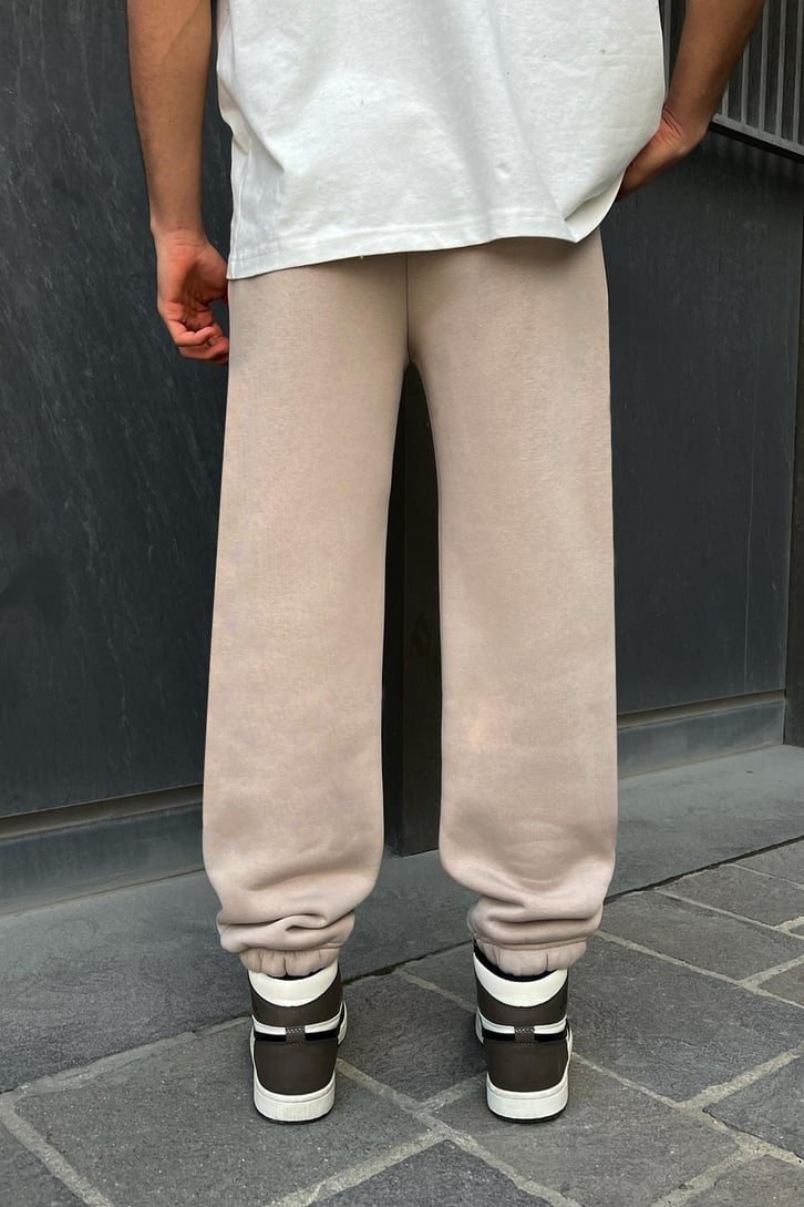 Flaw Atelier Relax Oversize Basic Vizon Jogger Eşofman