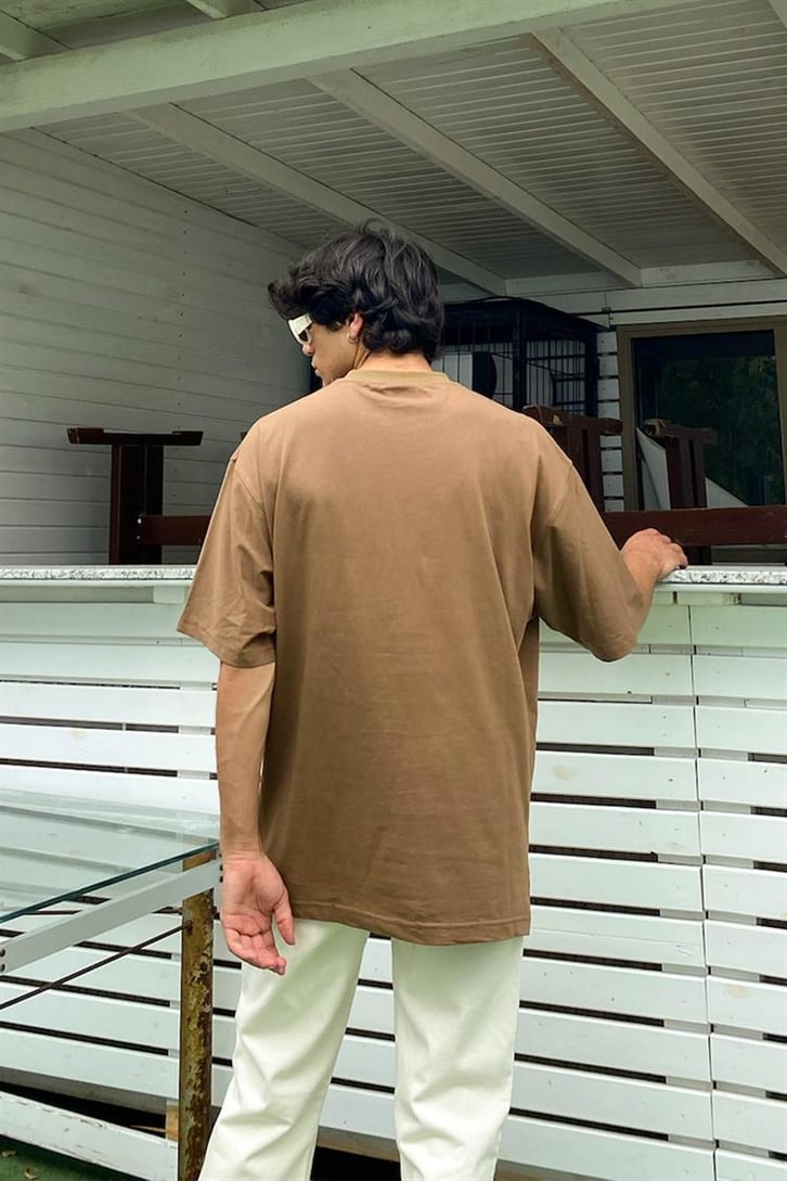Flaw Atelier Rib Collar Soil Oversize Basic Tee
