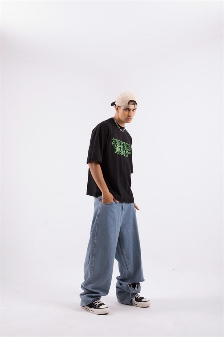 Flaw Atelier Shattered Illusion Prtinted  Oversize Tshirt