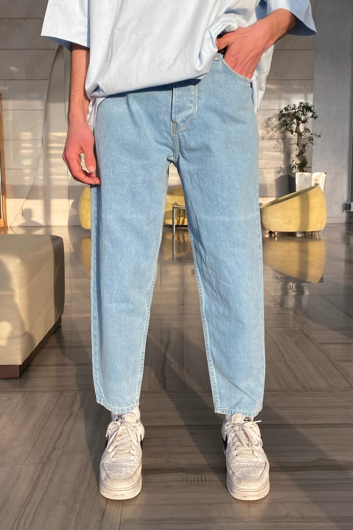 Flaw Atelier Sky Blue Premium Mom Fit Jean