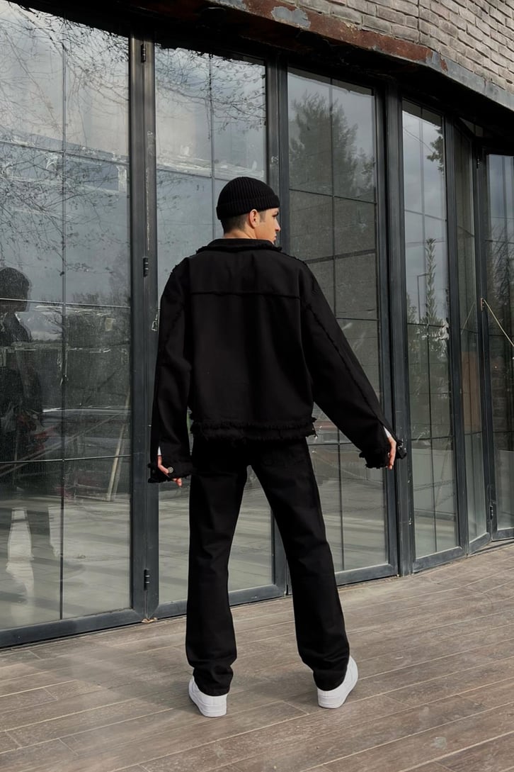 FLAW ATELIER Special Edition Siyah Regular Fit Jean