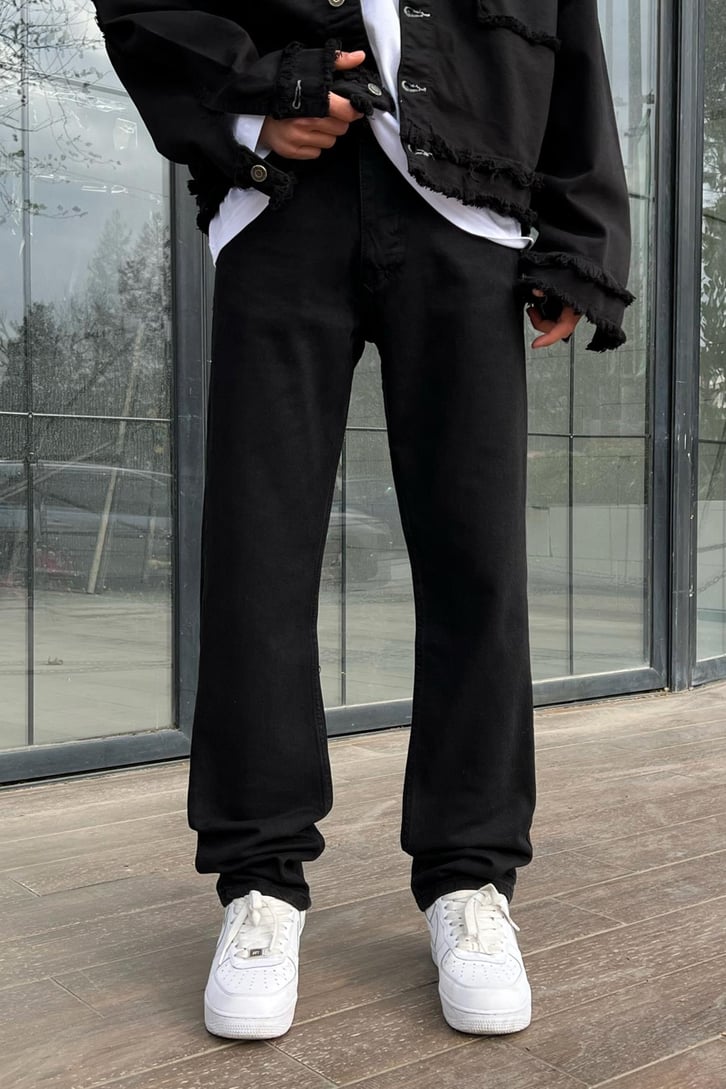 FLAW ATELIER Special Edition Siyah Regular Fit Jean