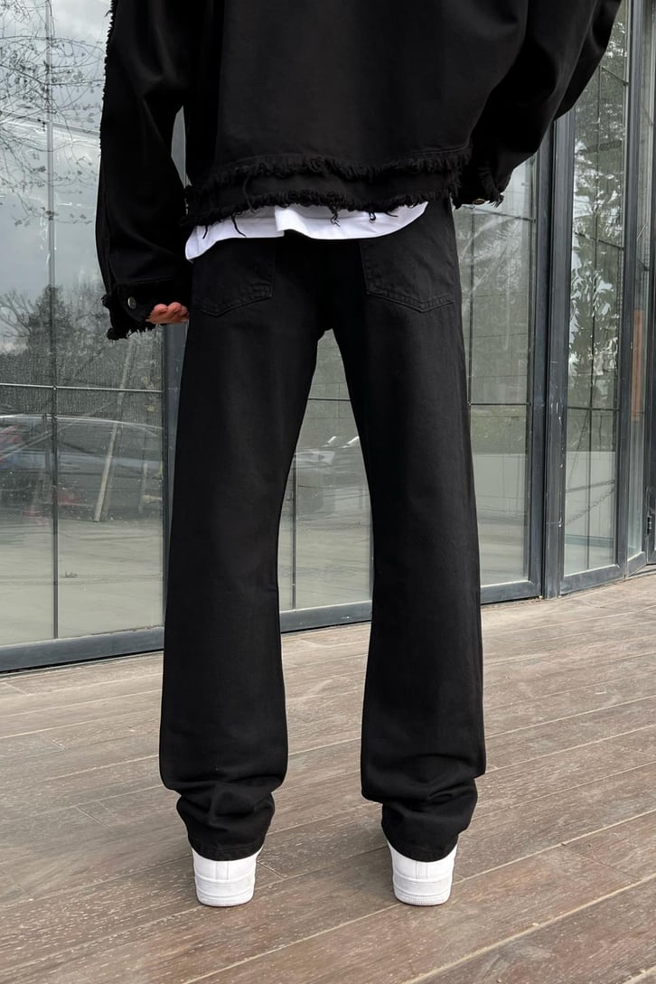 FLAW ATELIER Special Edition Siyah Regular Fit Jean