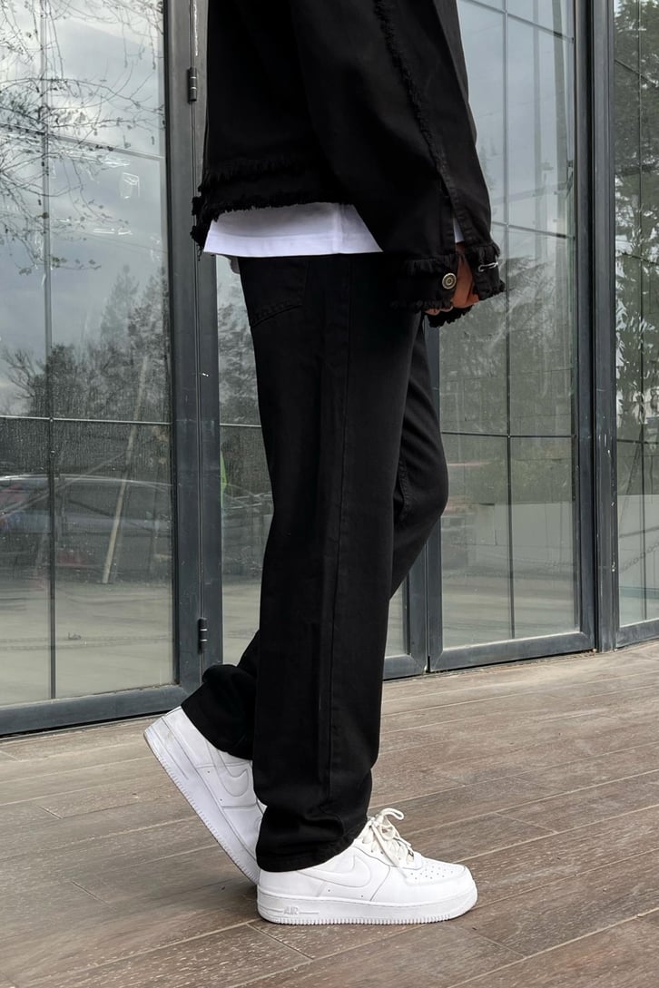 FLAW ATELIER Special Edition Siyah Regular Fit Jean