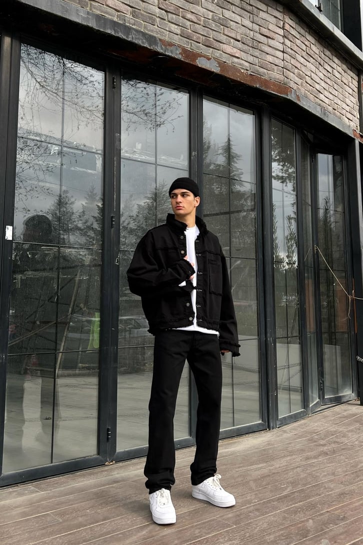 FLAW ATELIER Special Edition Siyah Regular Fit Jean