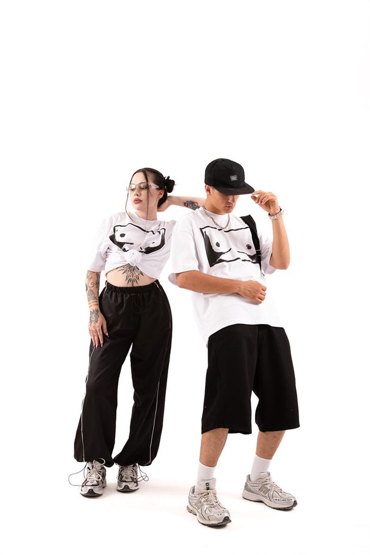 Flaw Atelier T*ts Printed Beyaz Oversize Tişört