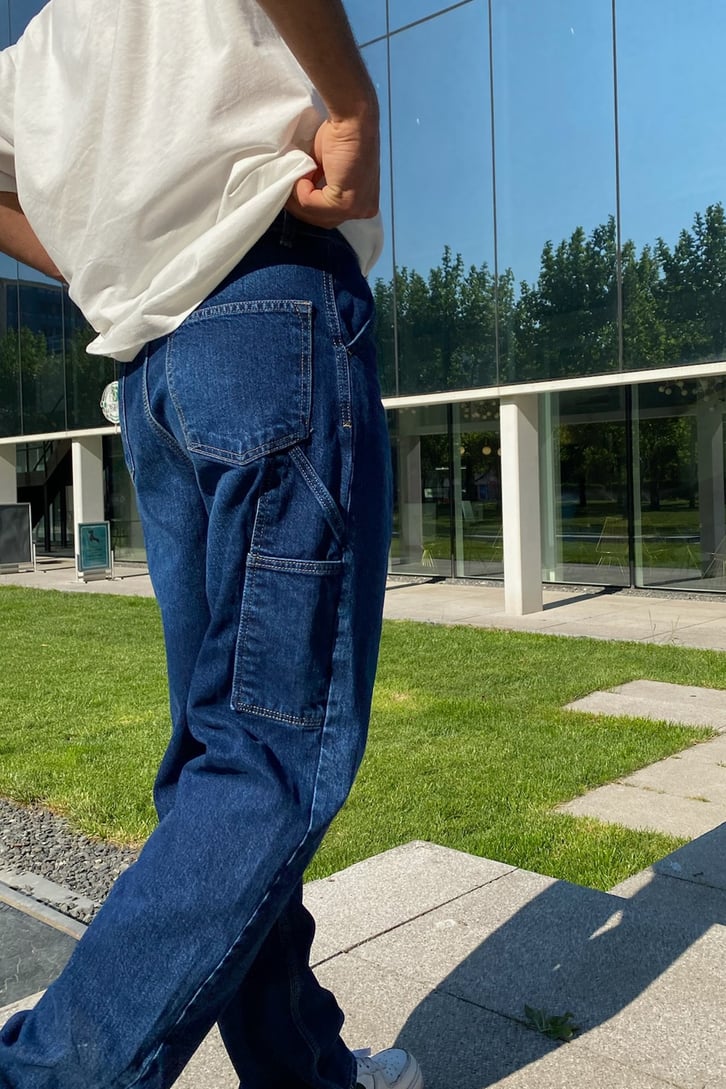 Flaw Atelier Urban Culture Navy Blue Extra Baggy Jean