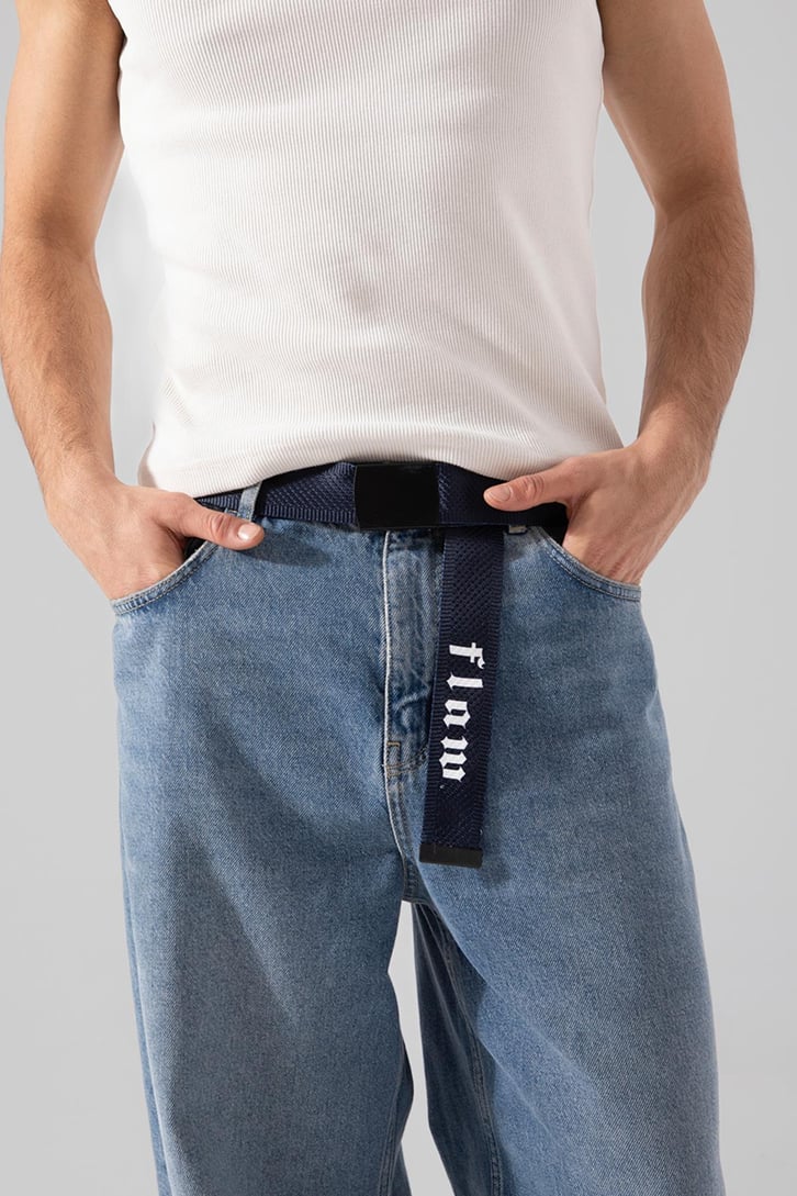 Flaw Baskılı Tokalı Kemer