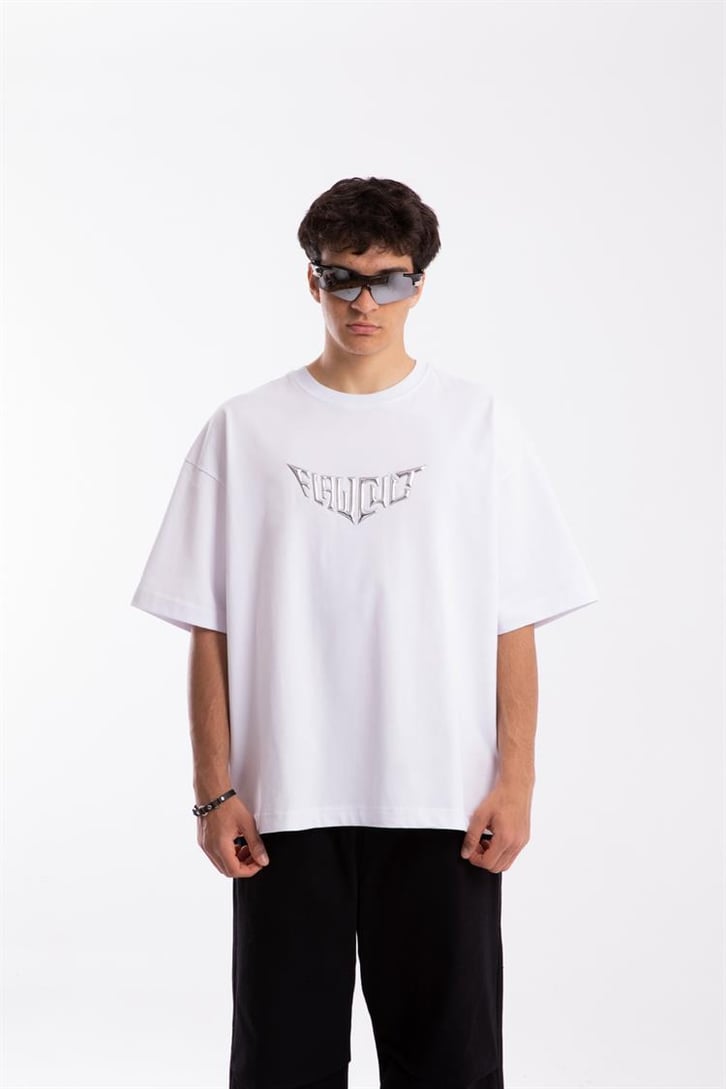Flaw Cult Hologram Puff Print Oversize Tshirt