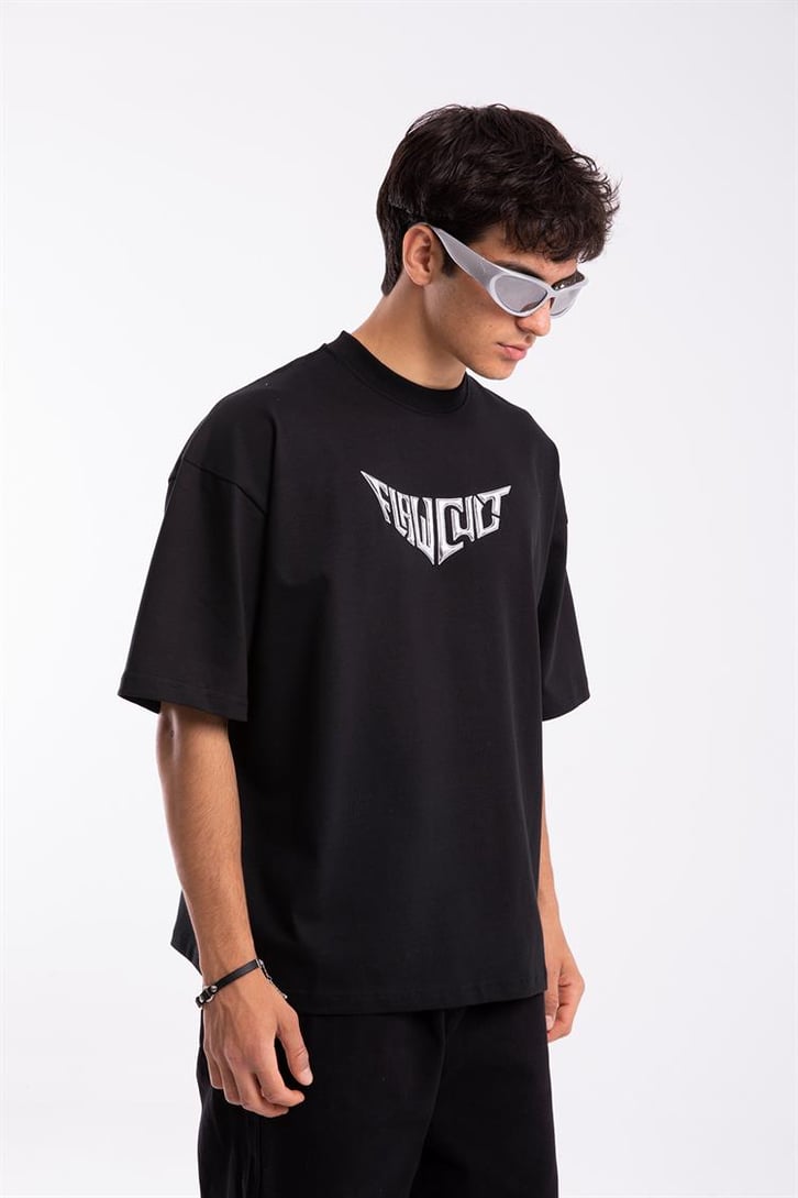 Flaw Cult Hologram Puff Print Oversize Tshirt