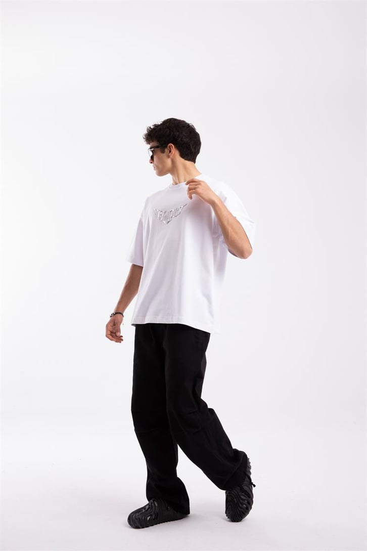 Flaw Cult Hologram Puff Print Oversize Tshirt