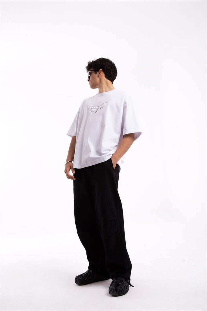 Flaw Cult Hologram Puff Print Oversize Tshirt