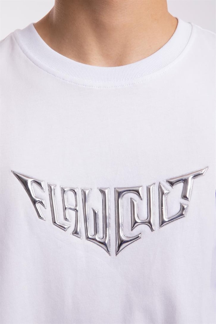 Flaw Cult Hologram Puff Print Oversize Tshirt