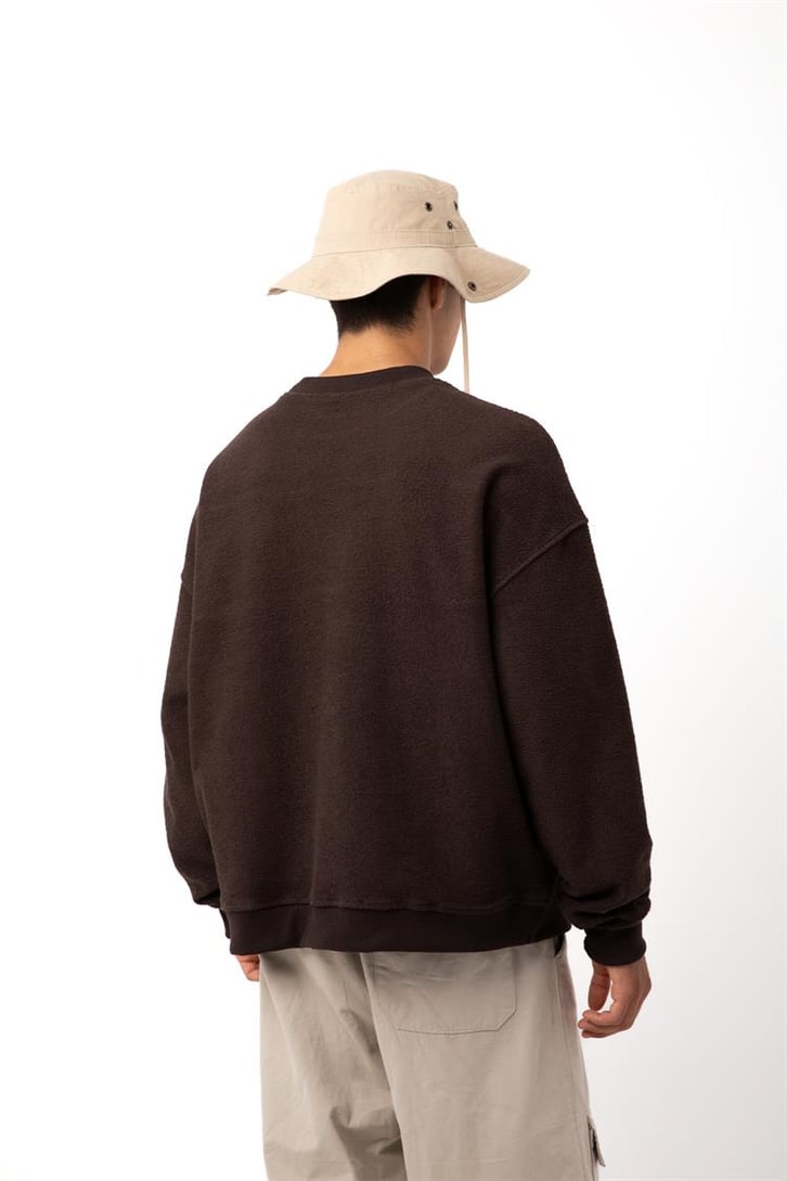 Flaw Culture - Germany Sample Baskılı Yeşil Oversize Sweatshirt