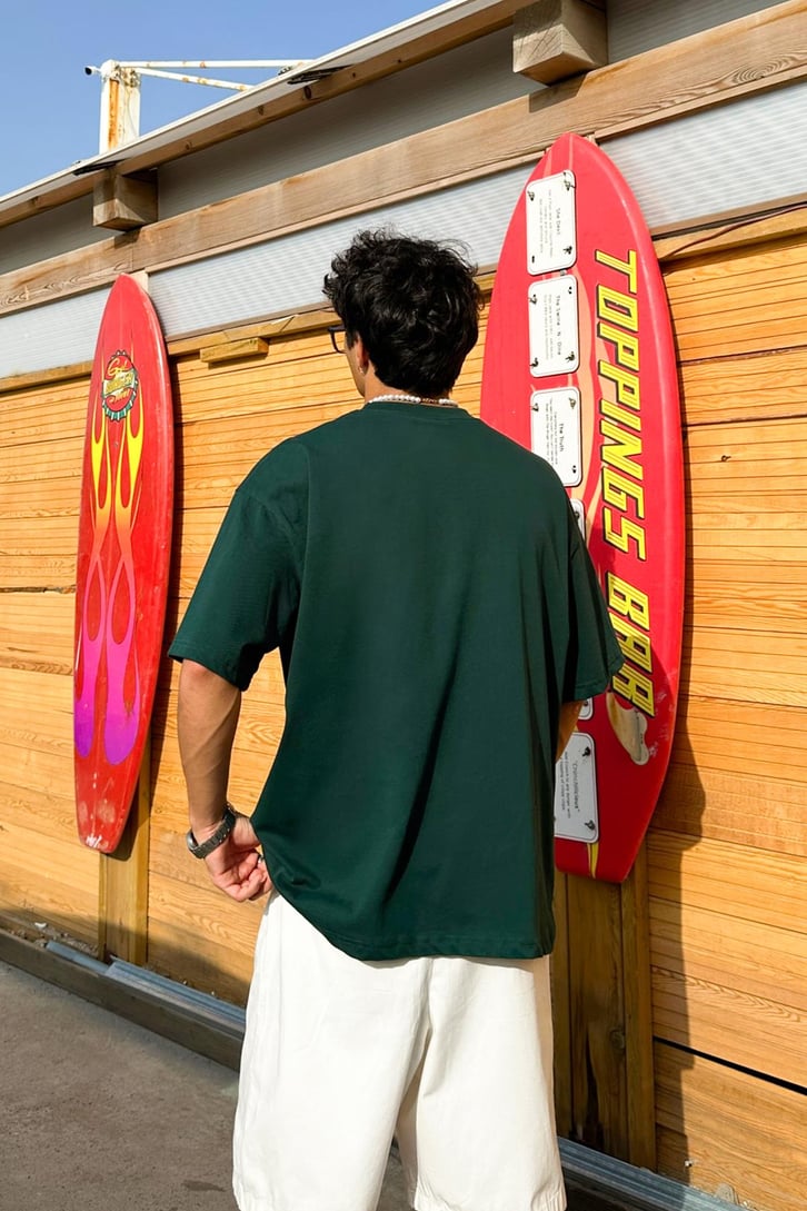 FlawCult Nakışlı Oversize Tişört