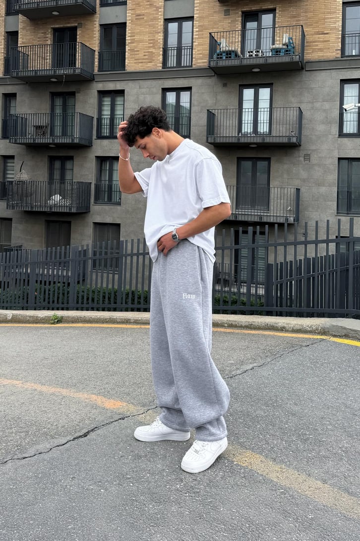 Flex Tech Oversize Gri Melanj Eşofman