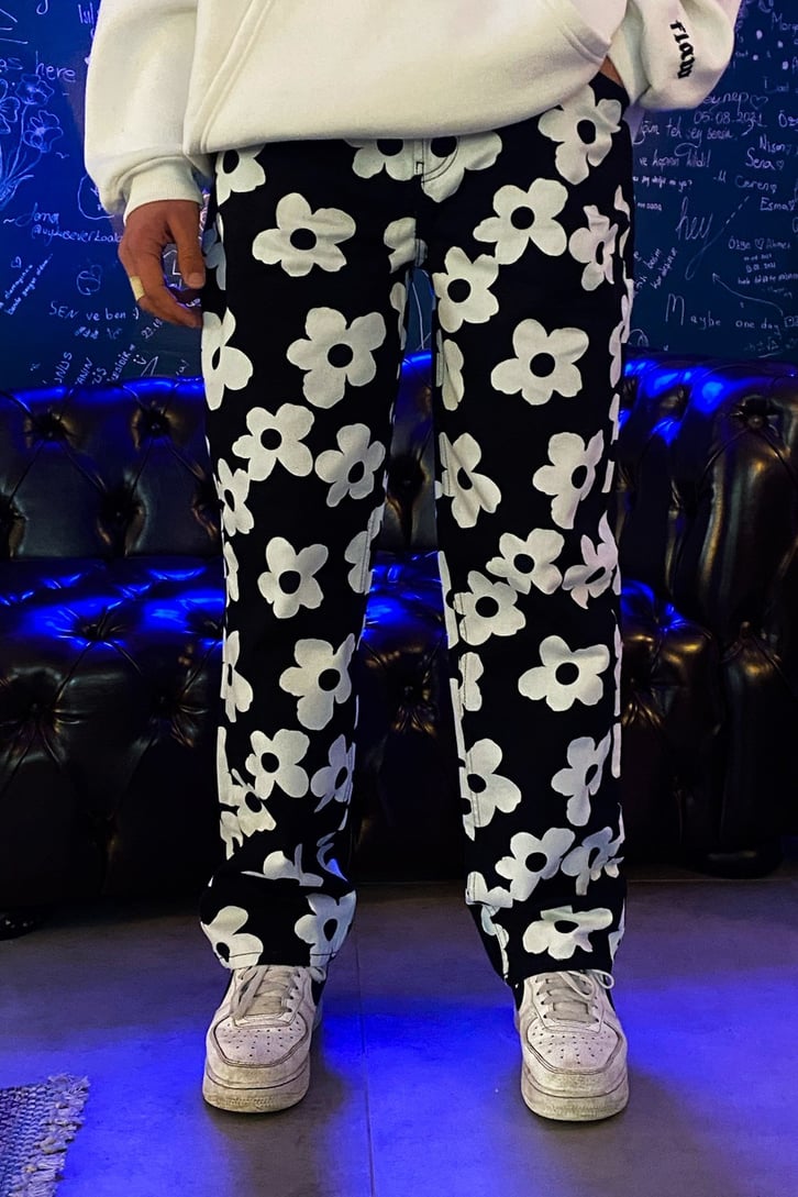 Flower Printed Premium Losse Fit Pant