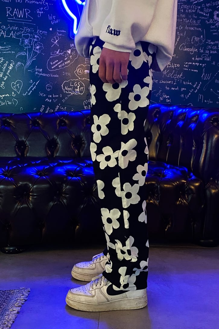 Flower Printed Premium Losse Fit Pant