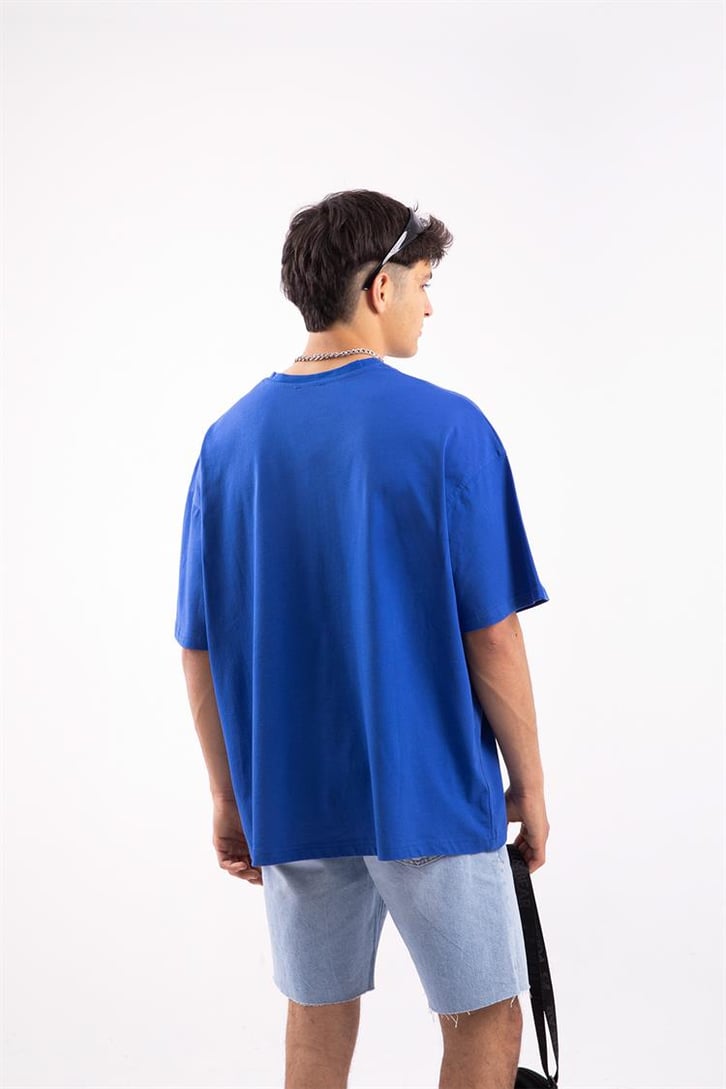 Flowers Rib Cage Baskılı Oversize Tshirt