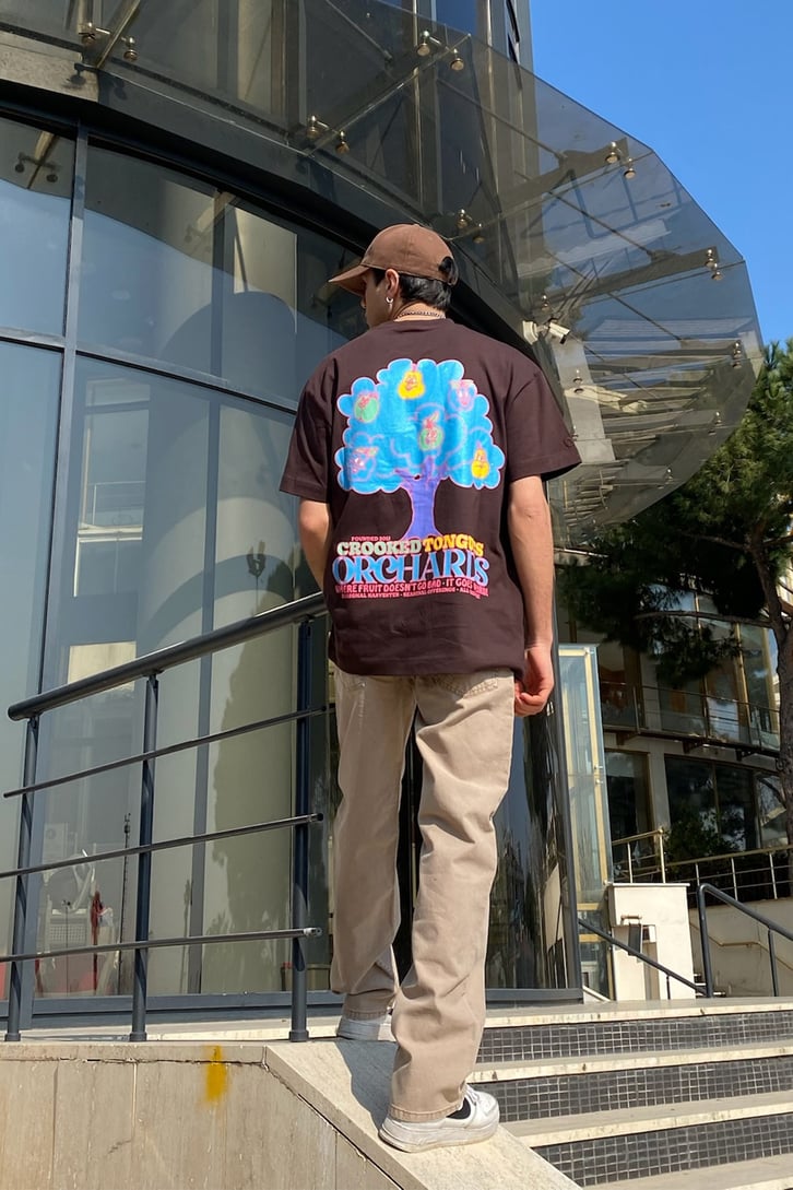 Fruit Tree Oversize Printed Tshirt
