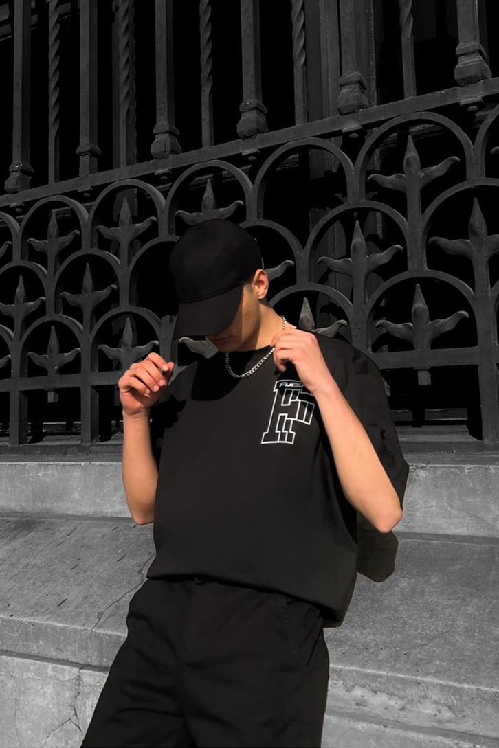 Fubu Baskılı Oversize Tshirt