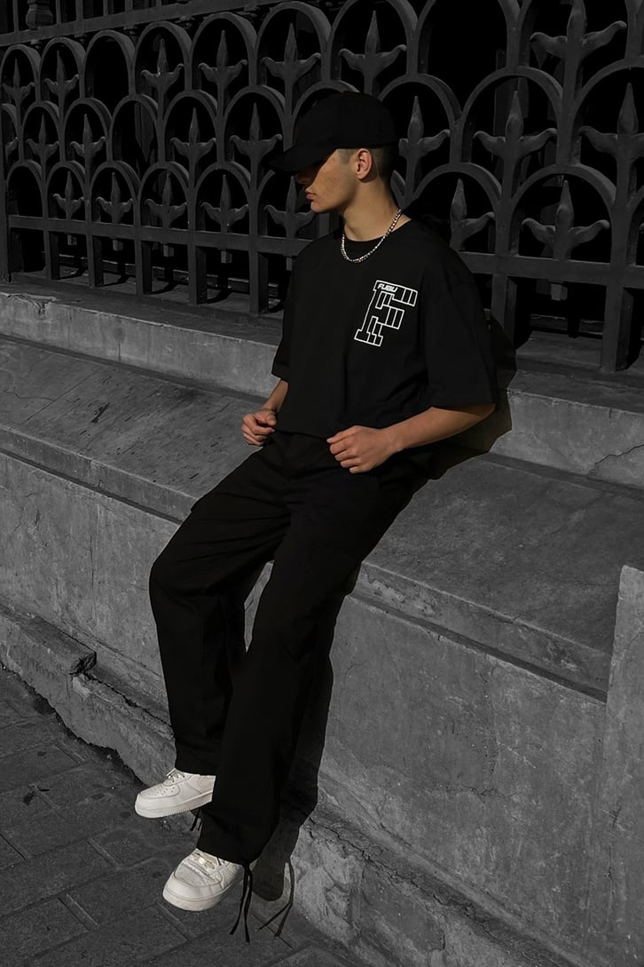 Fubu Baskılı Oversize Tshirt