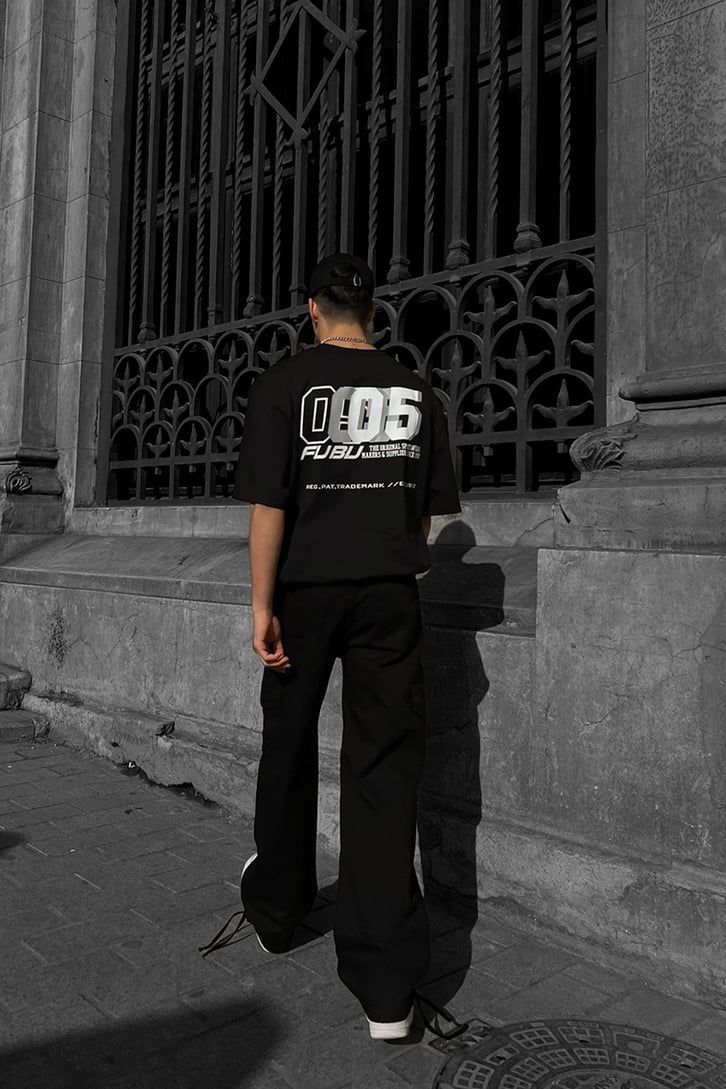 Fubu Baskılı Oversize Tshirt