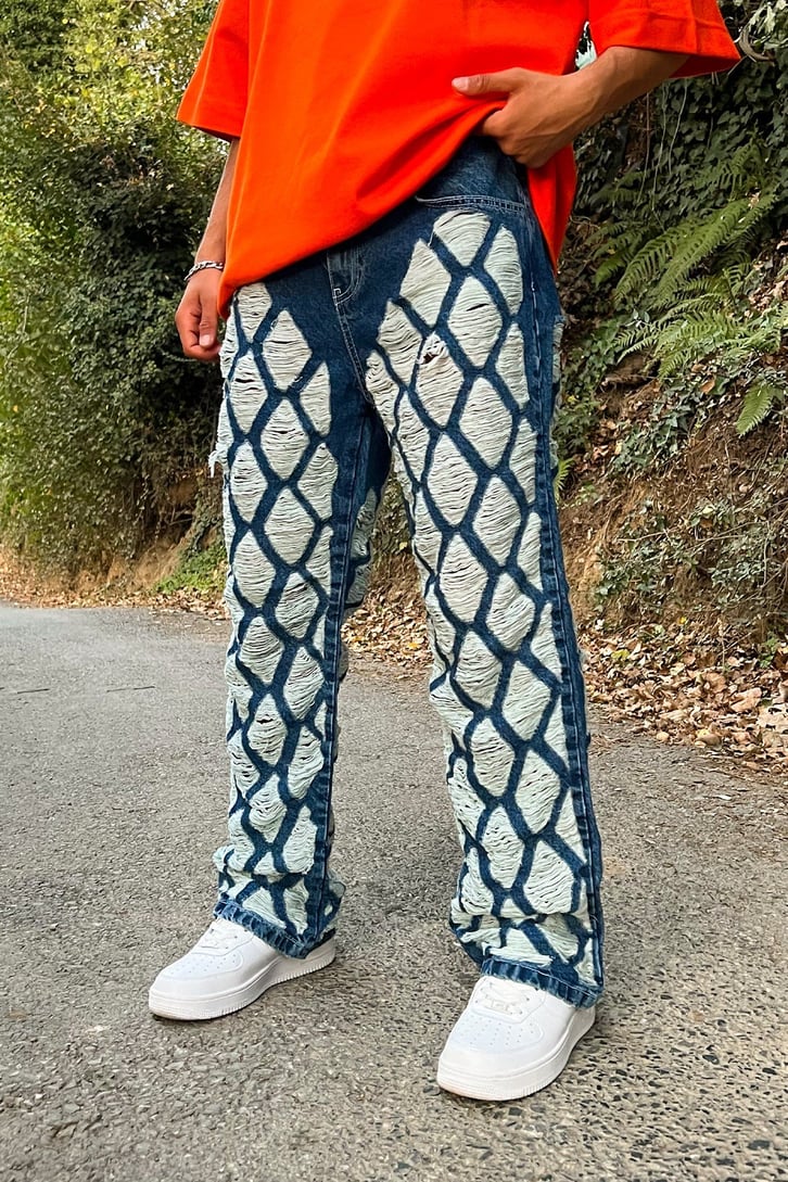 Full Ripped Detail Mavi Baggy Jean