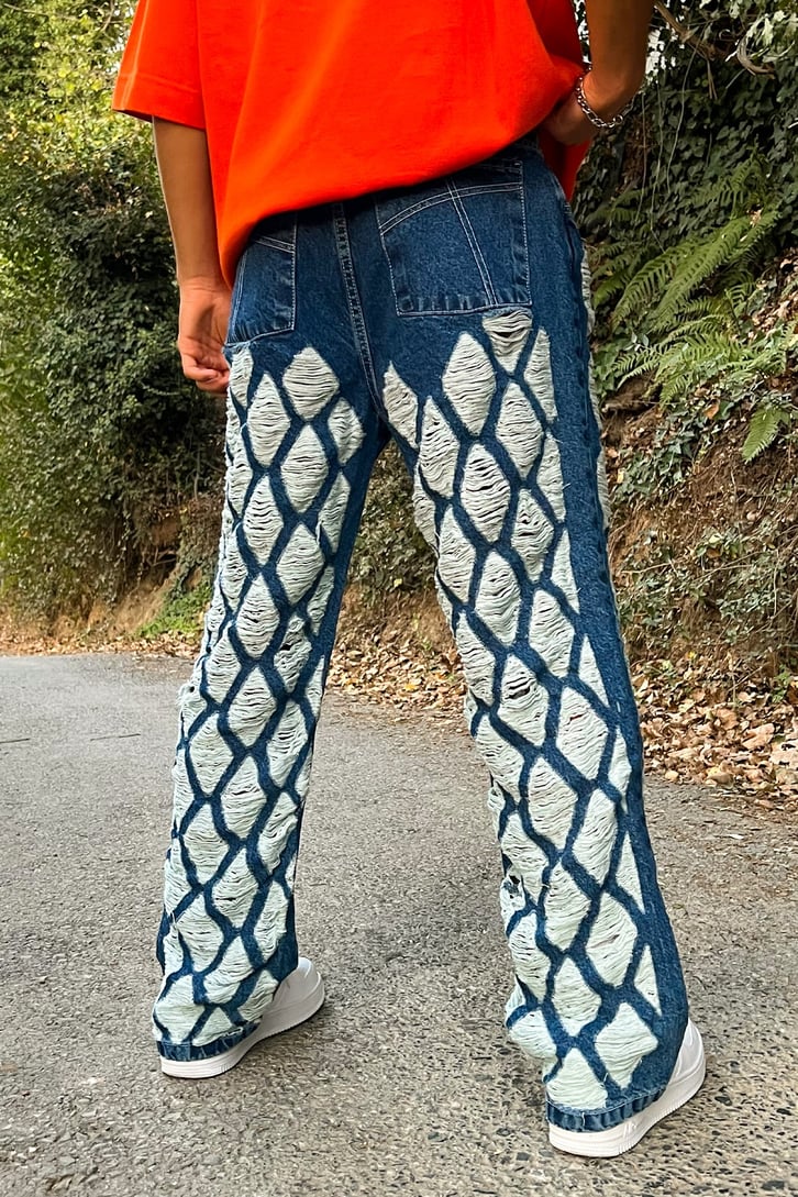 Full Ripped Detail Mavi Baggy Jean