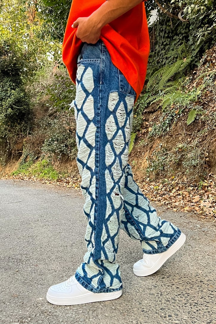 Full Ripped Detail Mavi Baggy Jean