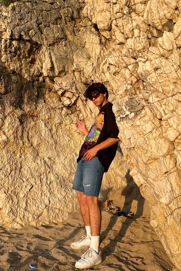 Future Dreamscape Printed Oversize Tshirt