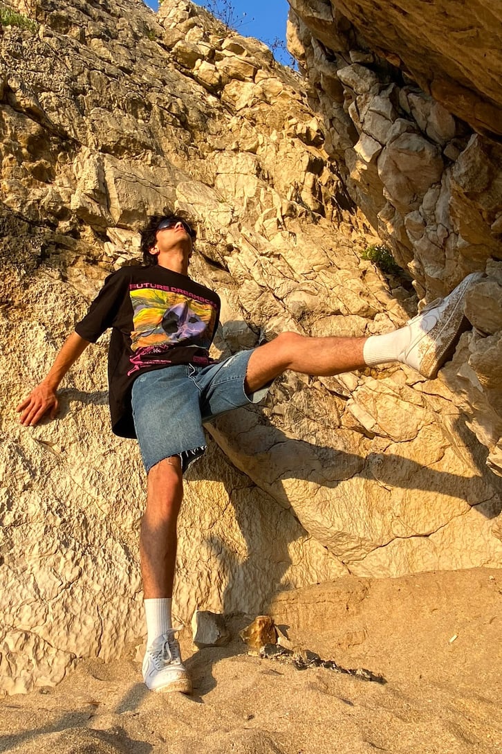Future Dreamscape Printed Oversize Tshirt