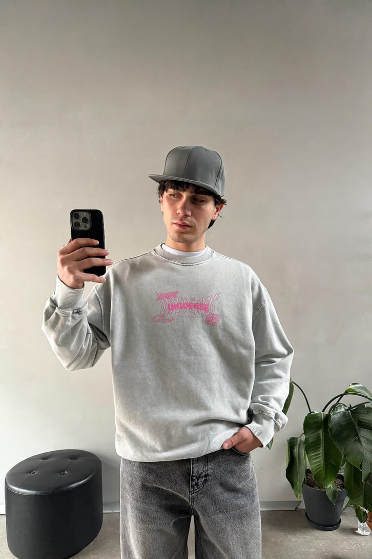 Future Universe Baskılı Sweatshirt